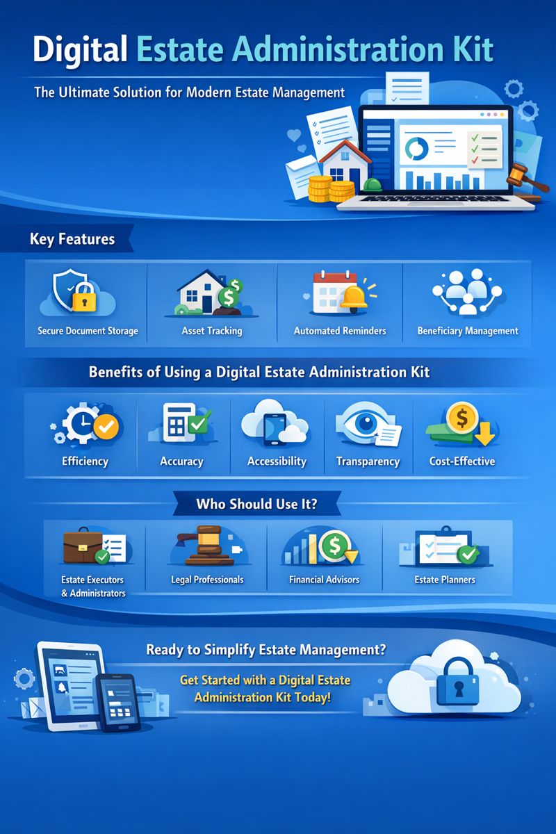 Digital Estate Administration Kit | Streamline Estate Management Online