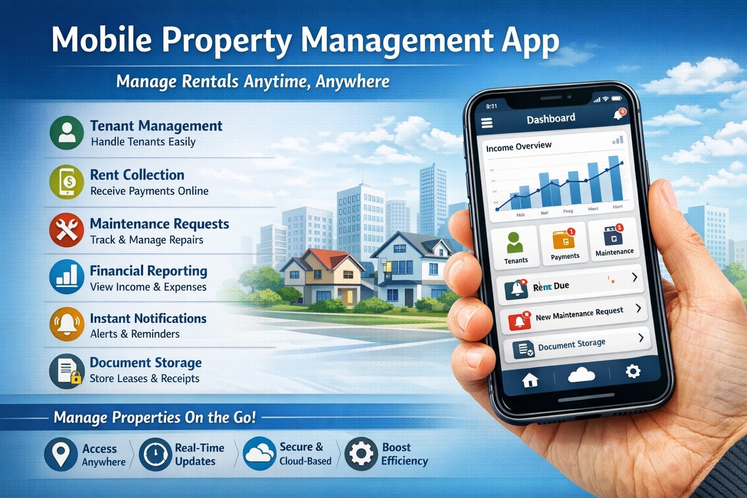 Mobile Property Management App | Manage Rentals Anytime, Anywhere