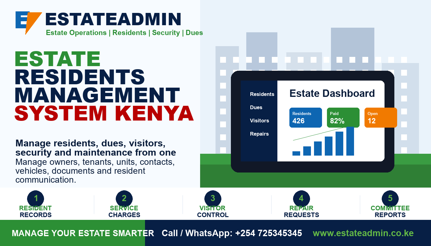 Estate Residents Management System Kenya by EstateAdmin