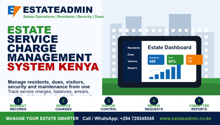 Estate Service Charge Management System Kenya by EstateAdmin