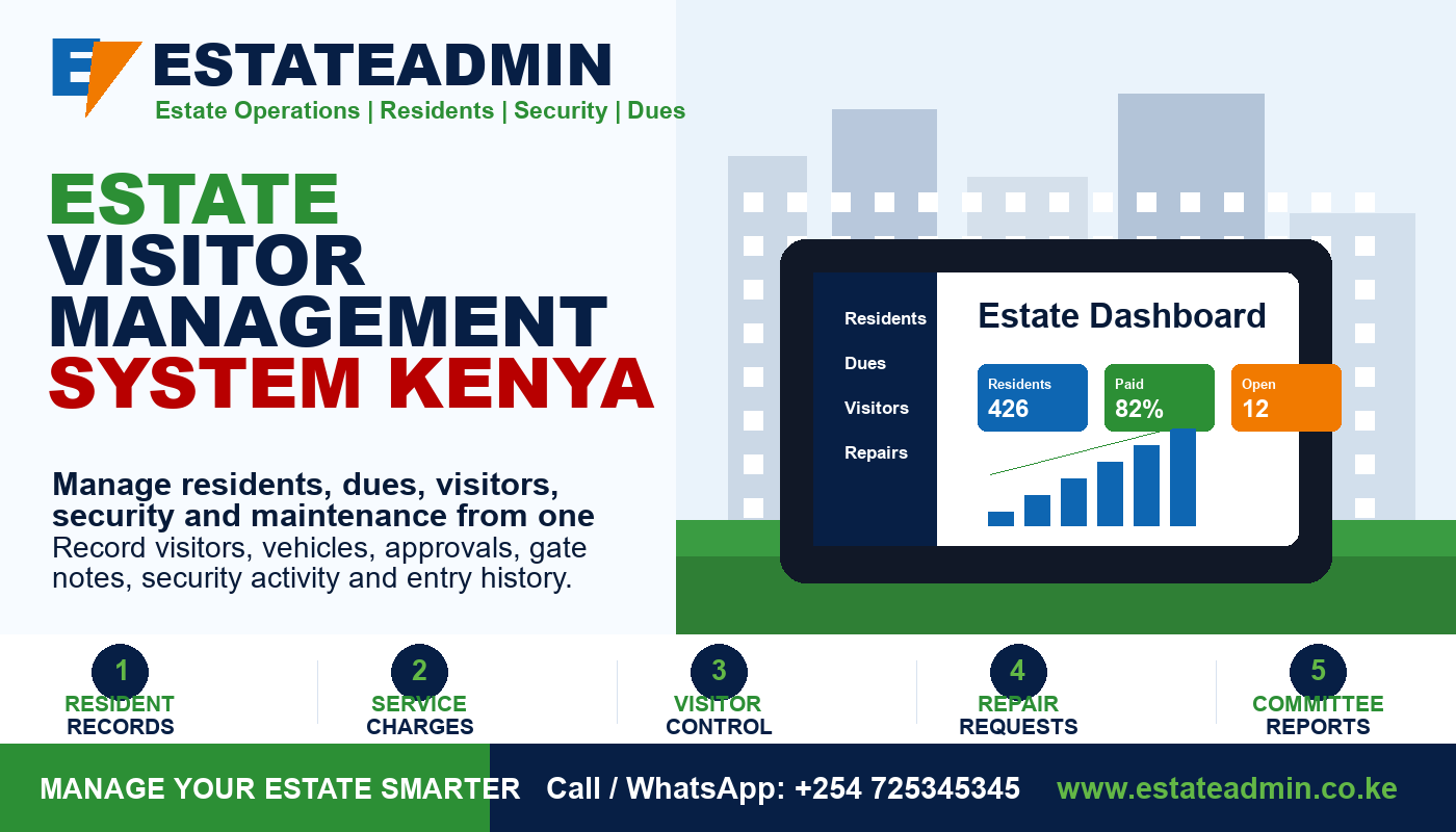 Estate Visitor Management System Kenya by EstateAdmin