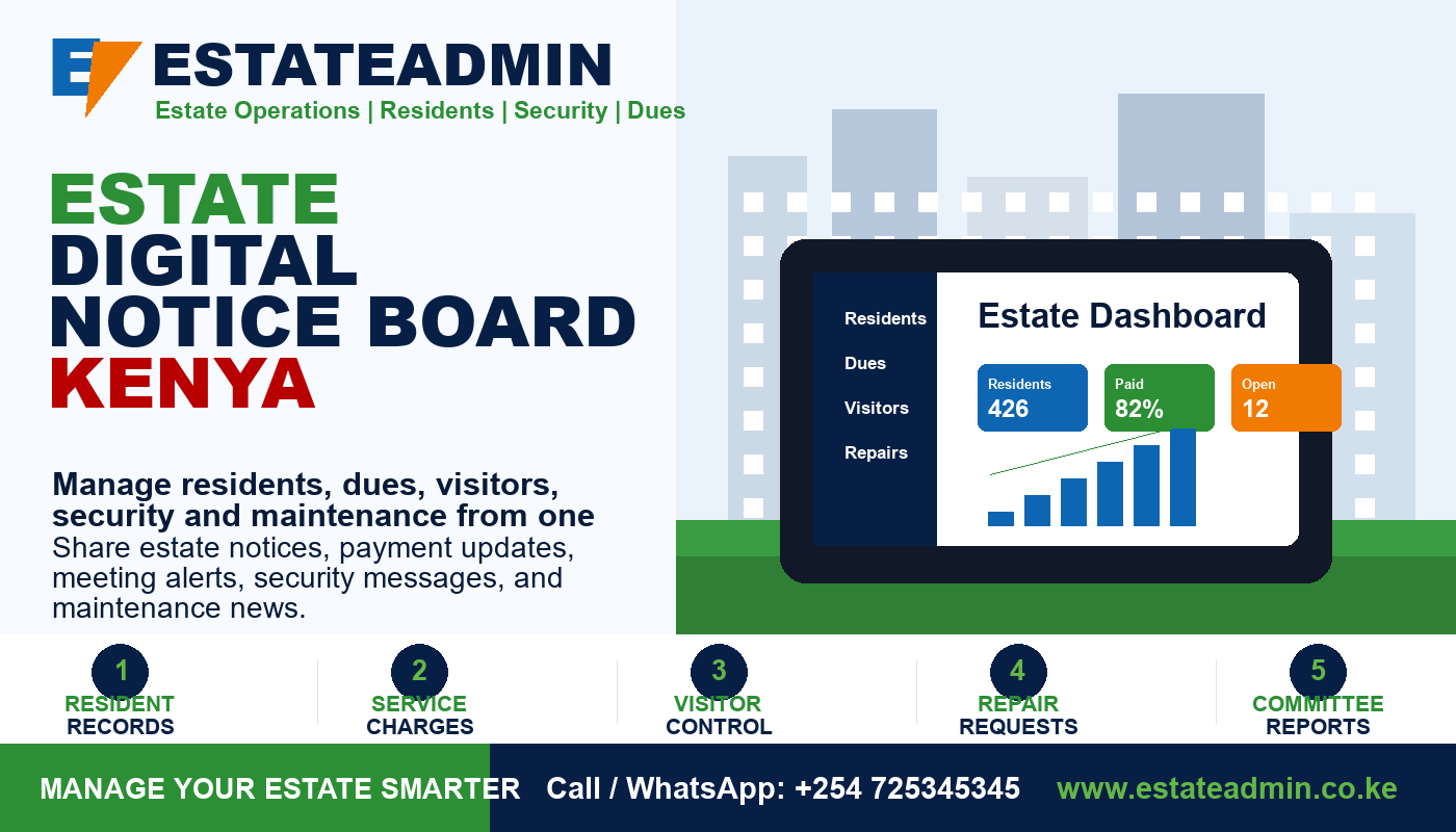 Estate Digital Notice Board Kenya