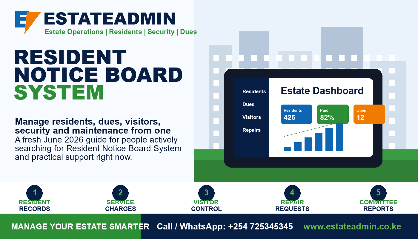 Resident Notice Board System
