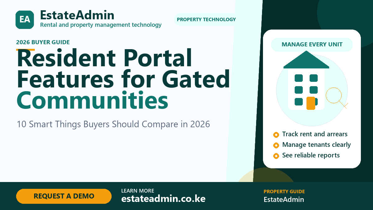Resident Portal Features for Gated Communities by EstateAdmin