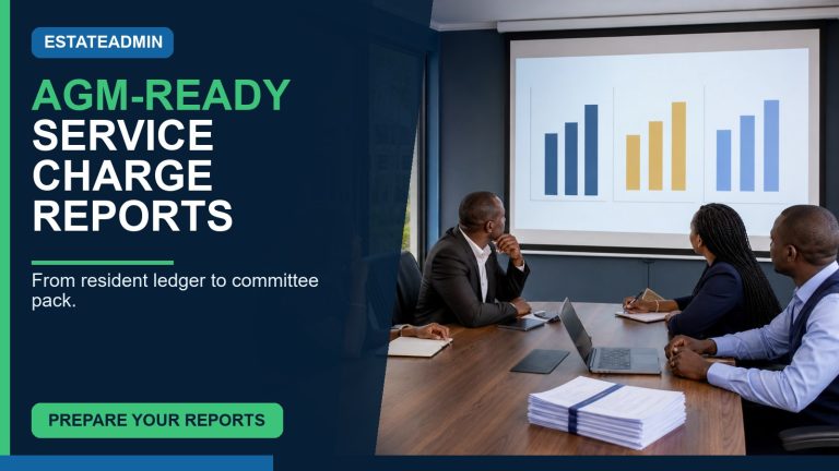 estate AGM service charge reporting software Kenya